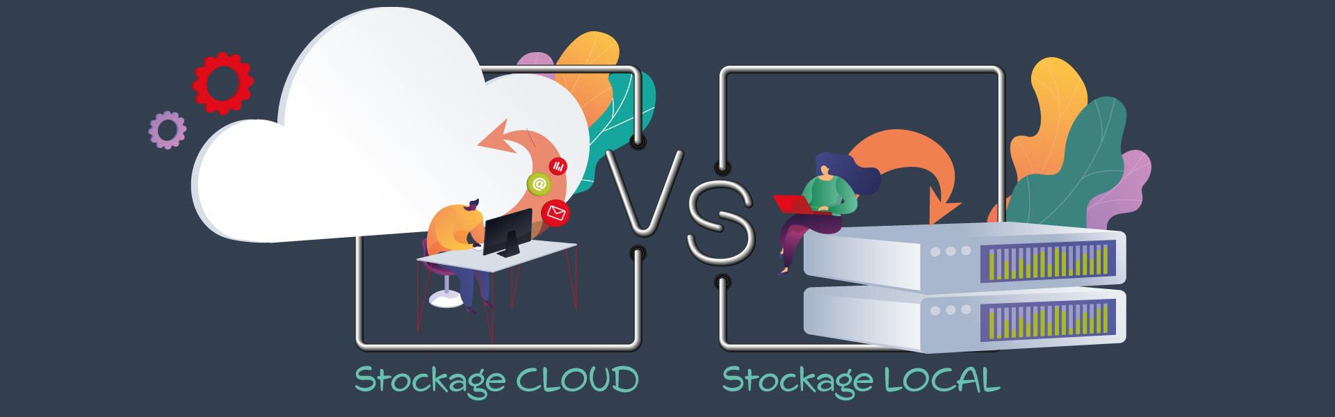 stockage local vs stockage cloud